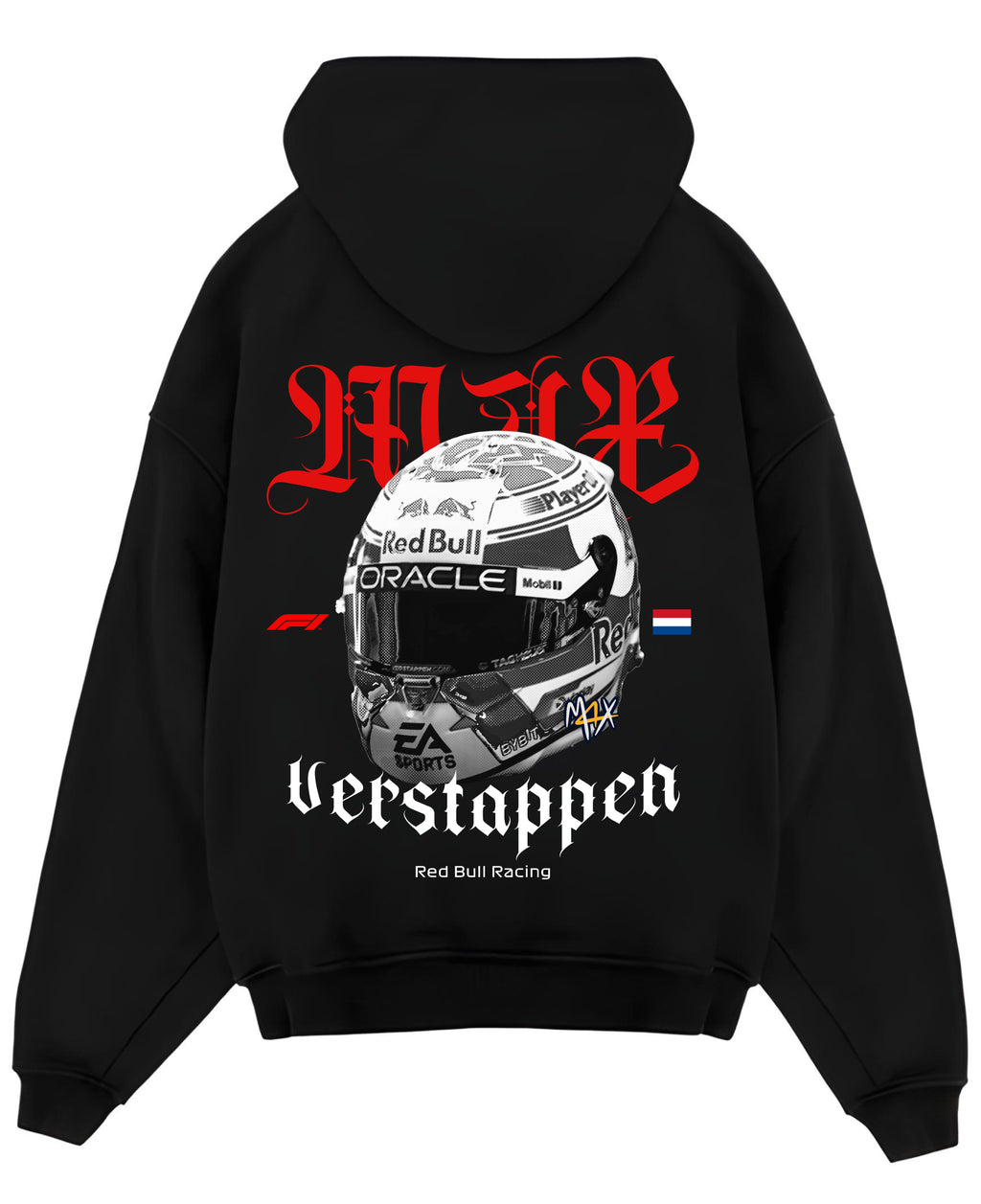 Zipper Hoodie Back Design